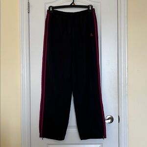 ADIDAS SIZE SMALL BLACK TRACK PANTS